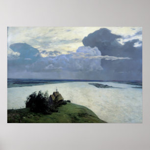 Poster Silêncio Eterno por Isaac Levitan