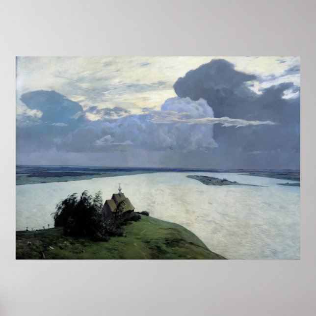 Poster Silêncio Eterno por Isaac Levitan (Frente)