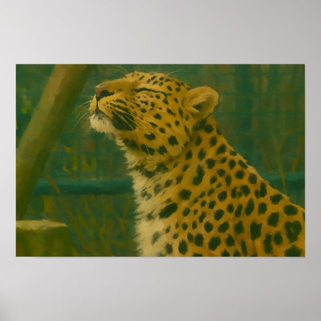Poster Silêncio iluminado por Sol - Colapso de Leopardo n (Frente)