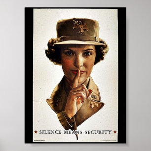 Poster Silêncio significa segurança