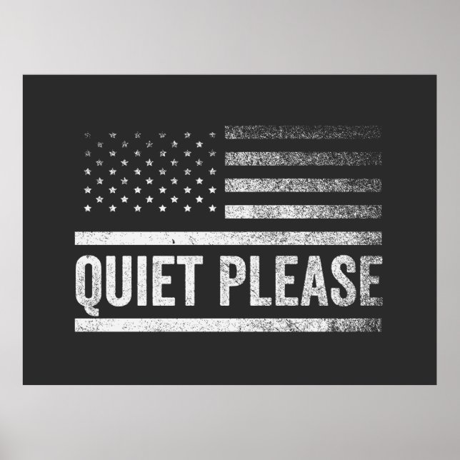Poster Silêncio, Trump Harris Debate Presidente (Frente)