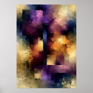 Poster Silêncio Violeta Shibui Texturizado Inspirado no J