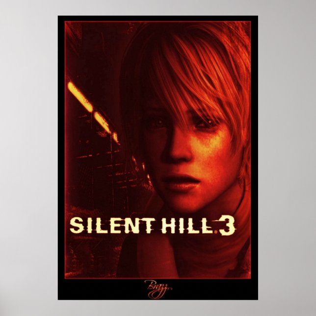 Poster Silencioso Hill 3 Box Cobrir Versão Vermelha (Frente)