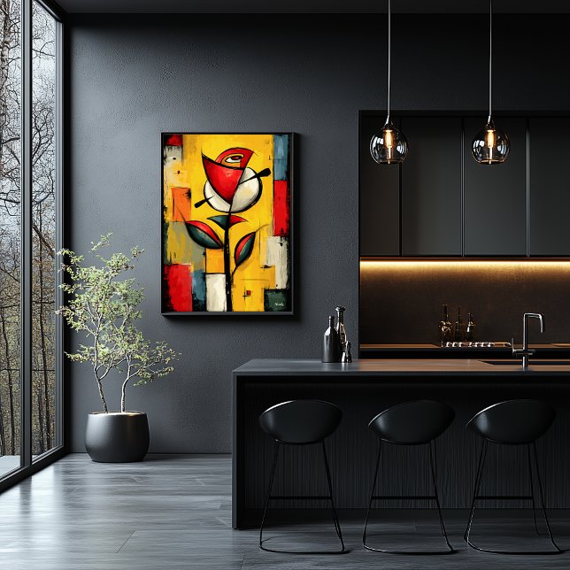 Poster Silent Bloom — Expressionismo Abstrato Contemporân (Criador carregado)