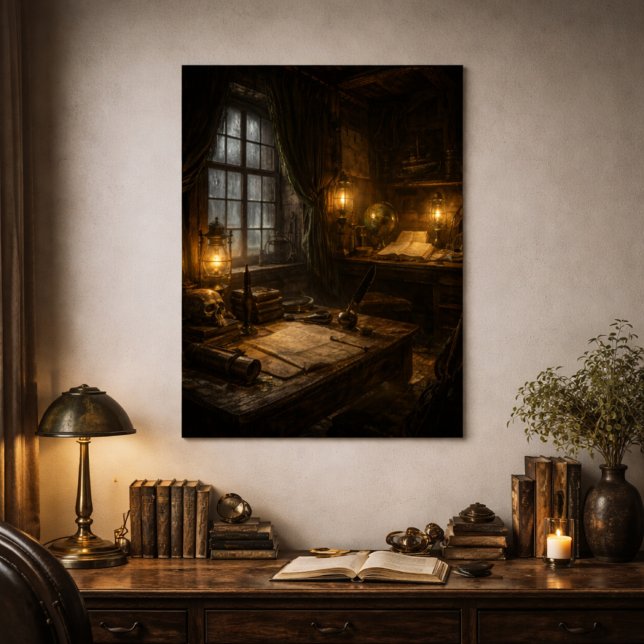 Poster Silent Cabin — Pirate Ship Interior Scene (Criador carregado)