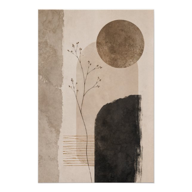 Póster Silent Earth Abstract Wall Art (Frente)