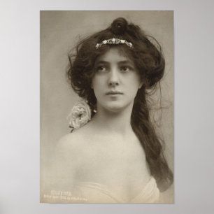 Poster Silent Film Star Evelyn Nesbit