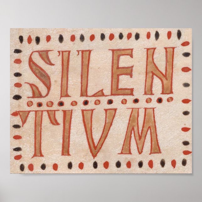 Poster Silentium medieval (Frente)