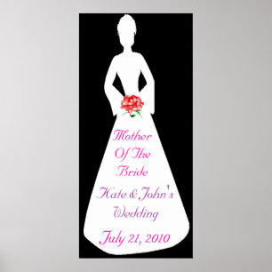 Póster Silhouette Bridal I Mãe Da Noiva