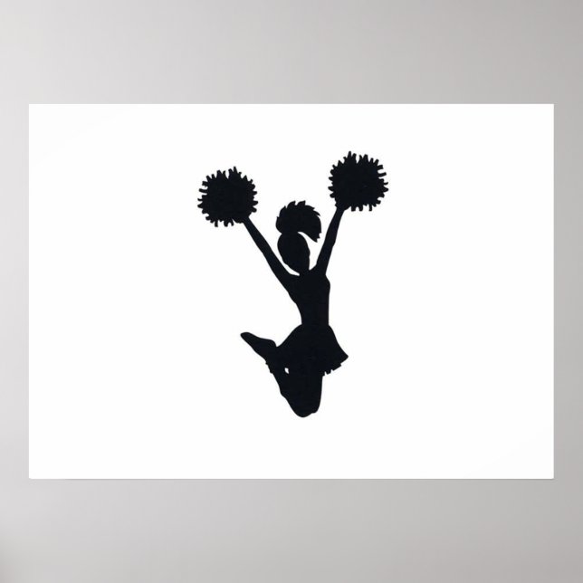 Póster Silhouette cheerleader (Frente)