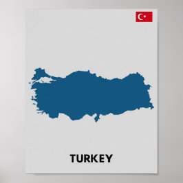 Poster Silhouette da Turquia