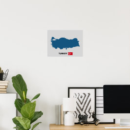 Poster Silhouette da Turquia
