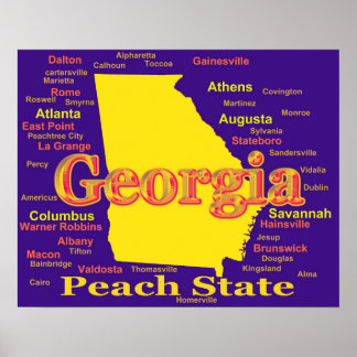 Poster Silhouette do Mapa Colorido do Orgulho Estatal da 