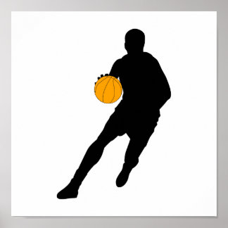 Poster Silhouette Dribble