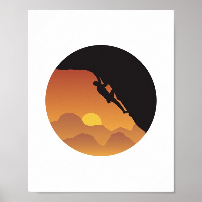 Poster Silhouette Flat Design Vetor (Frente)