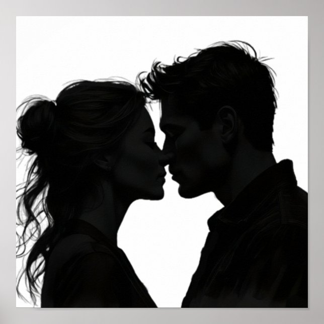Poster Silhouette Love (Frente)