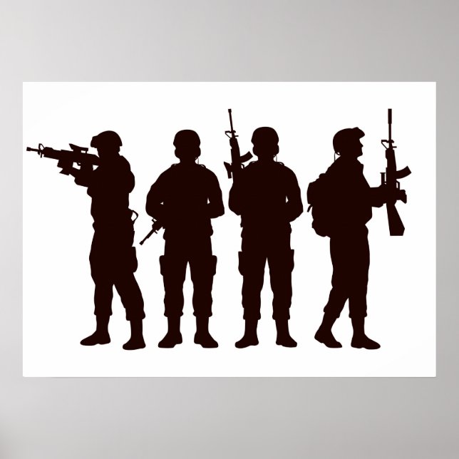 Poster Silhouette Soldier (Frente)