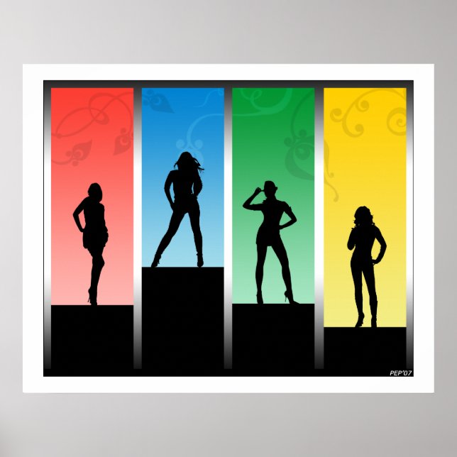 Poster Silhouettes (Frente)