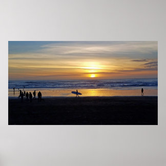 Póster Silhouettes by the Bay