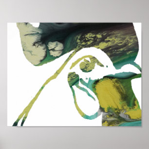 Poster Silhueta abstrata do galo