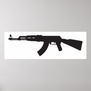 Poster Silhueta AK-47