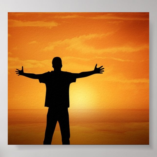 Póster Silhueta contra o sol (Frente)