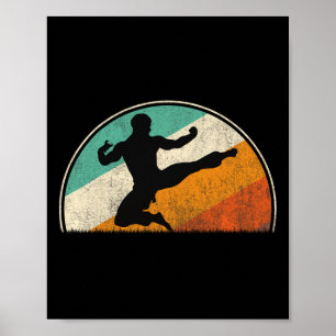 Poster Silhueta de chute voador