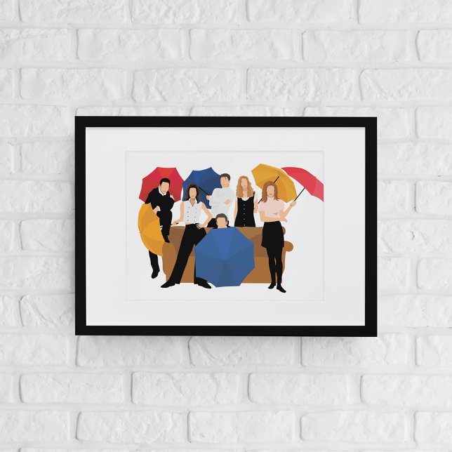 Poster Silhueta de Personagem FRIENDS™ (Criador carregado)