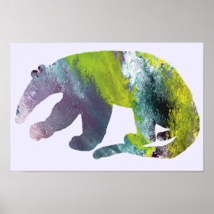 Poster Silhueta do Anteater