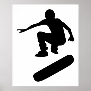 Poster silhueta do skater