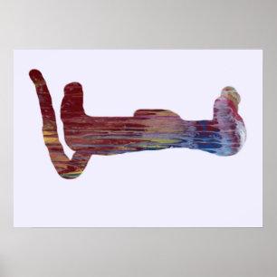 Póster Silhueta Meerkat