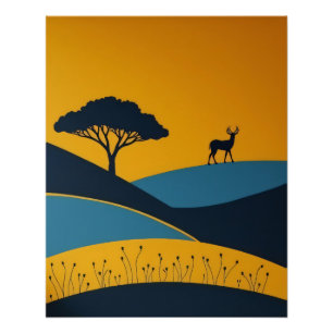 Póster Silhuetas Serenas