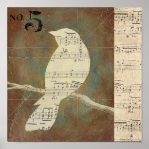 Póster Silhuette of a Bird