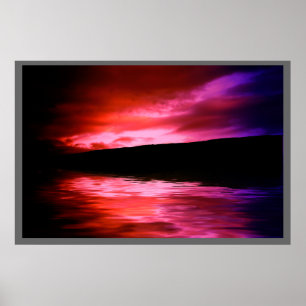 Poster Silhuette Sunset