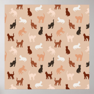 Poster Silhute de gato