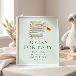 Poster Silly Goose Sage Livros para Sinal de Chuvada de B