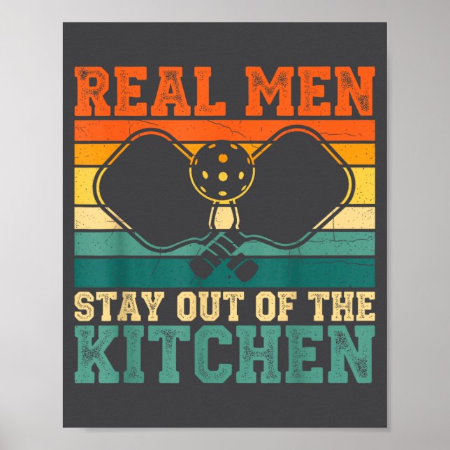 Poster Silly Kitchen Player Real Out Pickleball Stay (Frente)