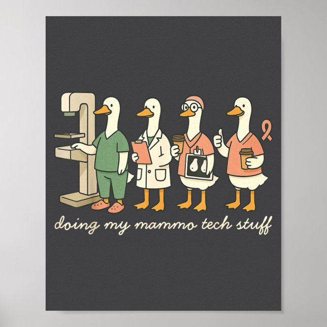 Poster Silly Silly Tech Goose X Mammo Doing ray Mammograp (Frente)