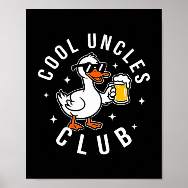 Poster Silly Uncle Goose Cool Uncles Club Shirt Men Uncle (Frente)