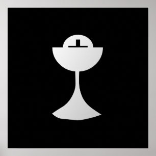 Póster Silver Chalice e Host