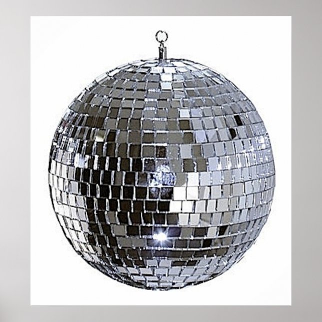 Póster Silver Disco Ball (Frente)