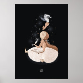 Poster SILVER FEATHER SQUIRREL por Alexandra Dikaia