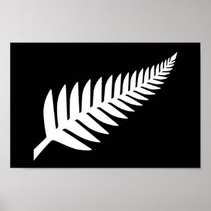 Poster Silver Fern, Nova Zelândia