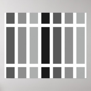 Poster Silver Gray Hues