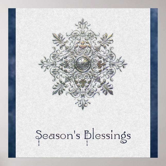 Poster Silver Snowflake (Frente)