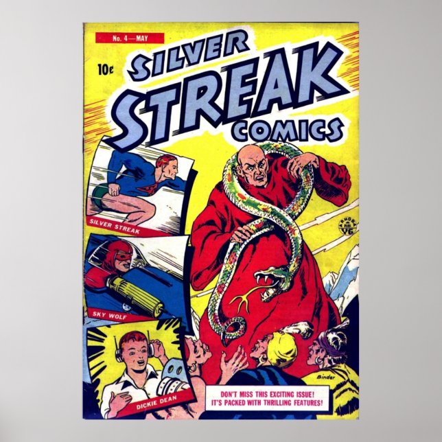 Poster Silver Streak História em quadrinhos 004 paper8fic (Frente)
