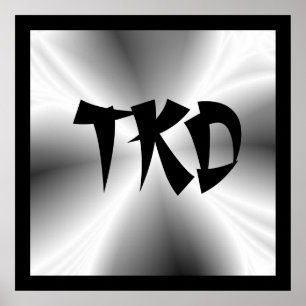 Póster Silver Taekwondo TKD