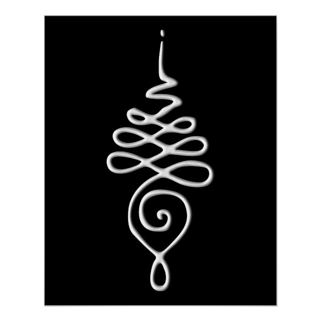 Póster Silver Unalome (Frente)