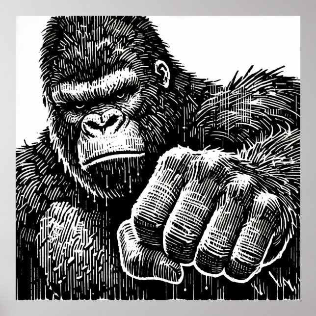 Poster Silverback Gorilla (Frente)