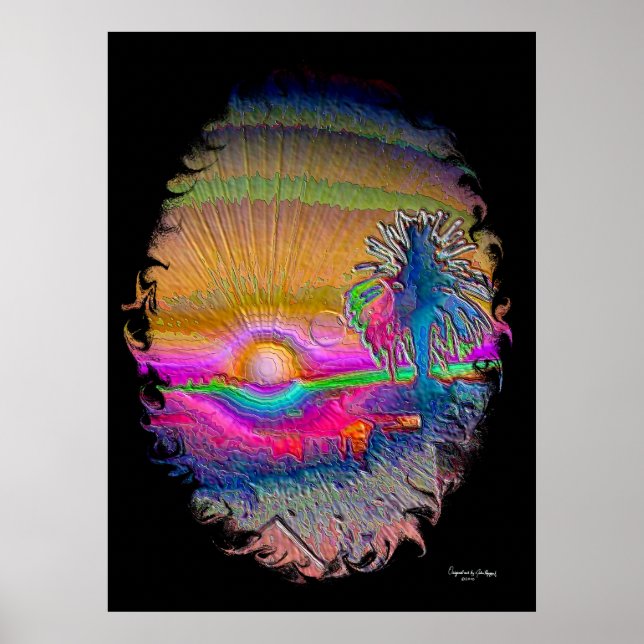 Poster Silverlake Sunset 1 Negativo (Frente)